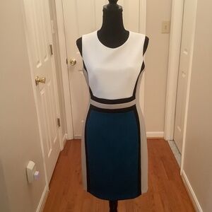 Calvin Klein Color Block Sheath Dress
